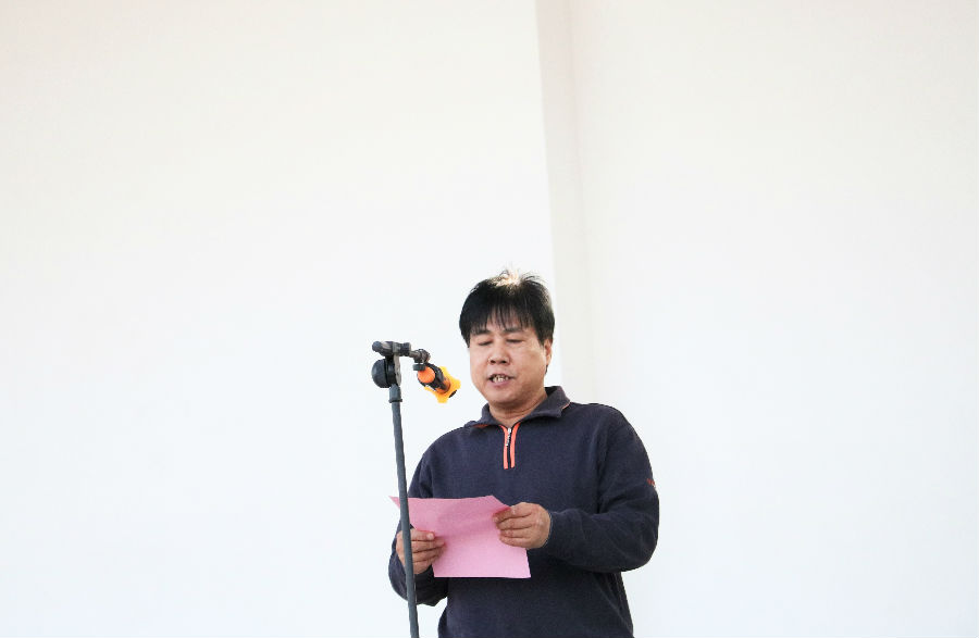 曹连海院长宣布运动会开幕.JPG